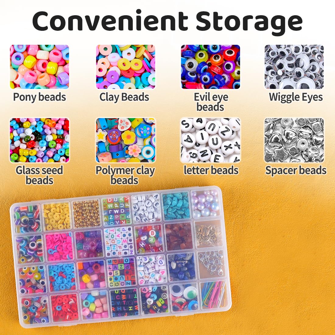Snapklik.com : 28 Grids Bead Organizer, Craft Organizers And Storage ...