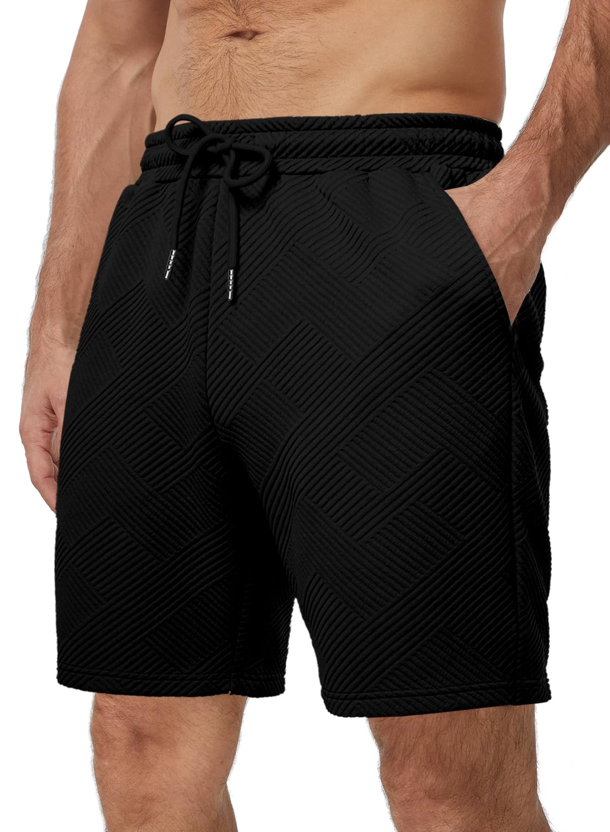 URMYPAWR Kurze Hosen Herren Sommer Freizeit Shorts für Männer leicht mit Taschen und in vielen Farben,Größen: S-3XL