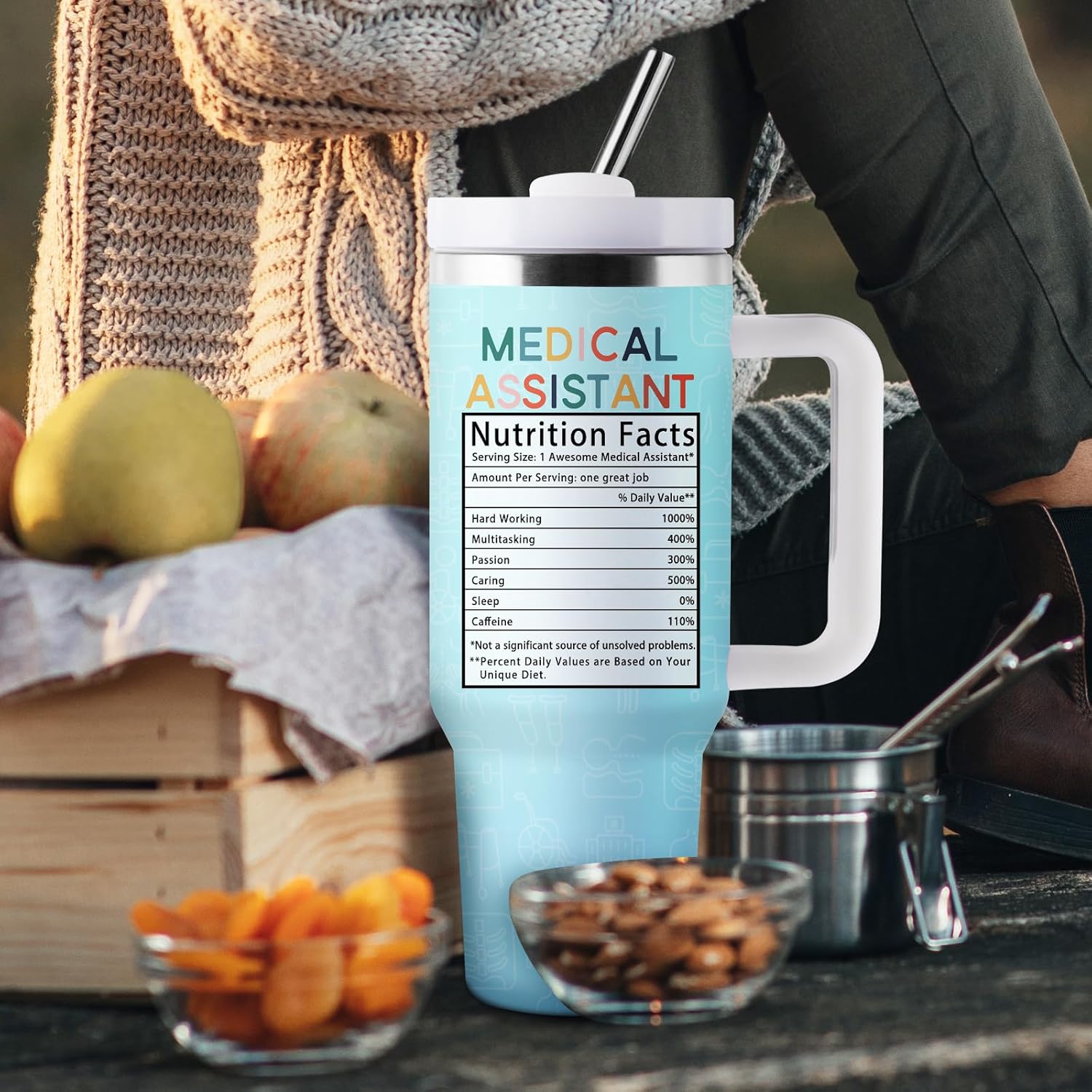 Medical Assistant Gifts for Women Men, Medical Assistant Week Gifts, MA Appreciation Gift, 40oz Stainless Steel Tumbler - Image 7