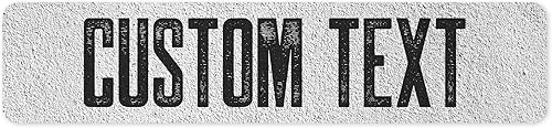 Miniatura 203 de Letrero Personalizado, Letrero de Calle Personalizado, 11 Colores de Fuente, 13 Estilos de Fuente, 4 Opciones de Agujeros, 22 Tamaños, 6x24 Madera