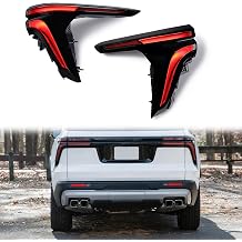 Pair 2-in-1 LED Outer Tail Lights Running Brake Lamps Replacement for 2024-2026 Chevy Traverse LH RH Quarter Panel, 26588314 26565982 26507045 26563934-26588315 26565983 26507046 26563935