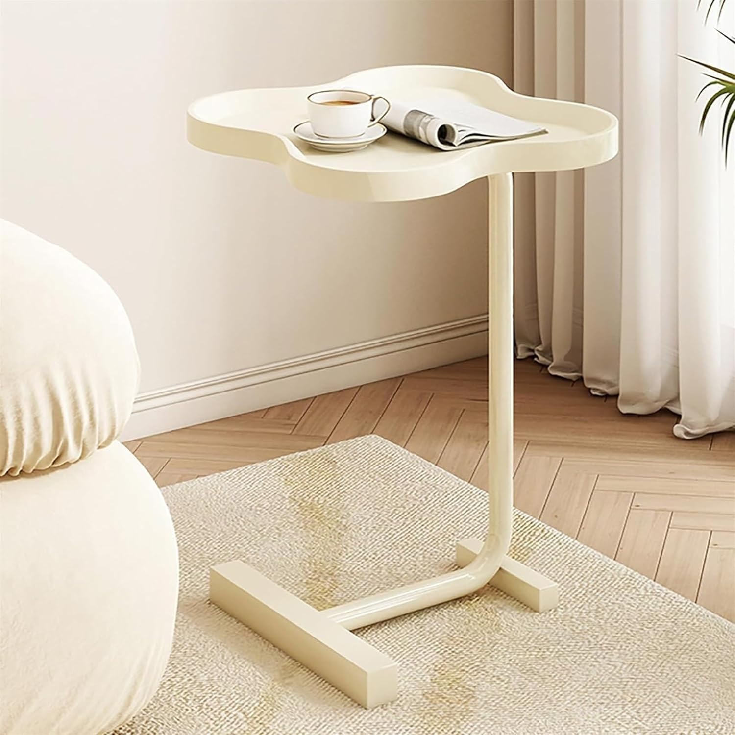 Aimery Office End Table Small Coffee Table Side Table, End Tables Bedroom, Small Bedside Table, Special-Shaped Table Top, Sofa Side Table, Nightstand (Color : B)