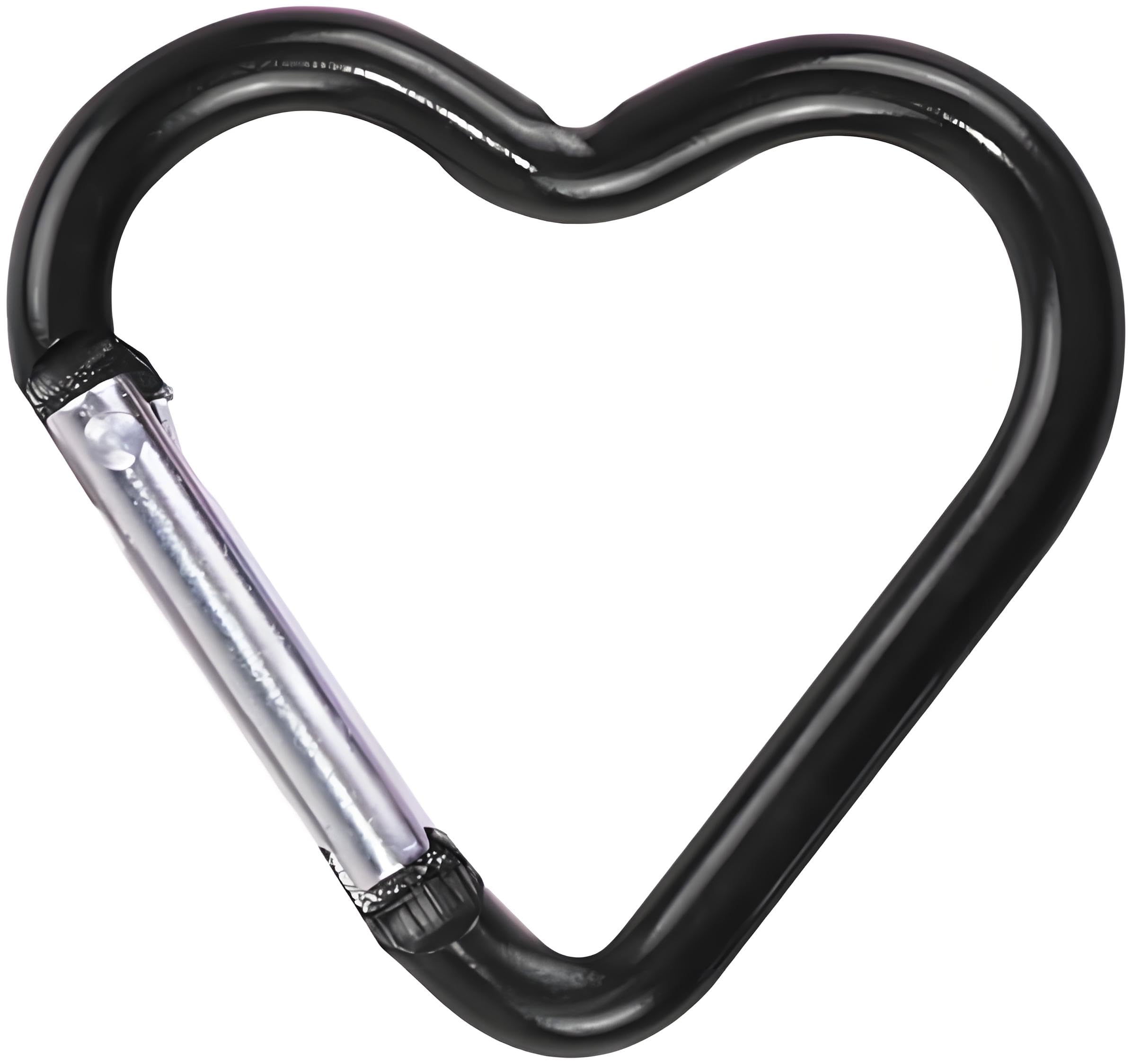 Carabiner Clip, Heart Shaped Climbing Buckle, Aluminum Alloy Heavy Duty Keyring Hook for Camping Fishing Hiking Traveling Aluminum Key Chain Clip
