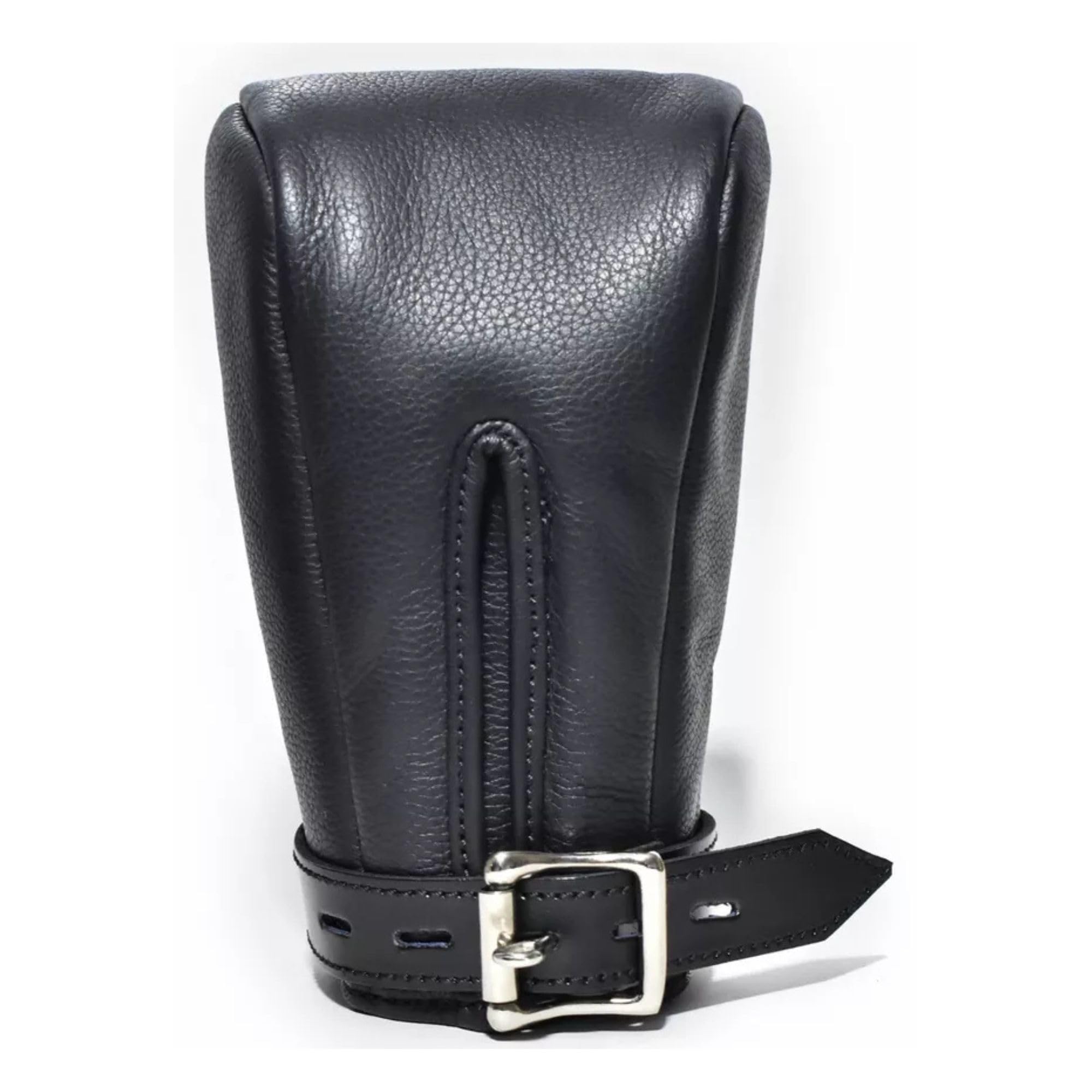 Generico Guanti Padded in Vera Pelle Nera Polsini Restraint Mitt Slave Erotici con Anello D Bloccabile per Adulti BDSM Hand Wraps Regolabili Fetish Adulto per Donne