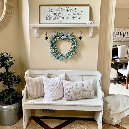 Miniatura 4 de Rguct Fundas de almohada de primavera de 12 x 20 pulgadas, diseño de flores de acuarela decorativas para verano, para decoración de sofá