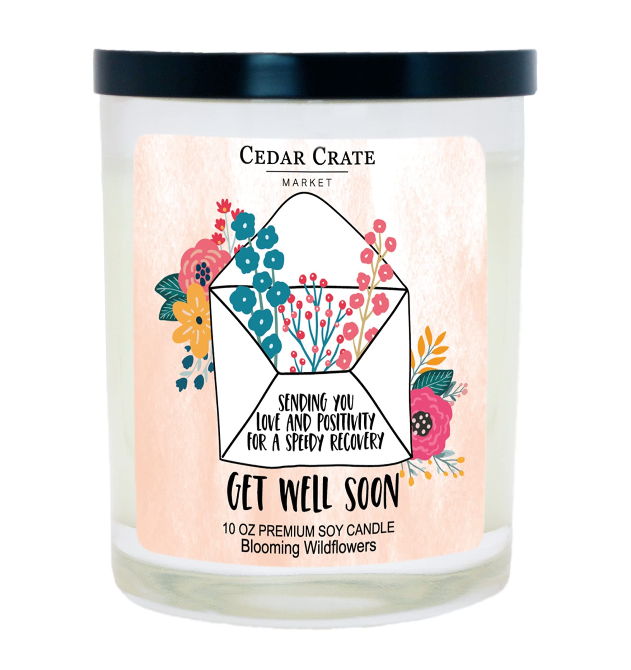 Get Well Soon Gifts For Women - Sending Love And Positivity For A Speedy Recovery - Sympathy Candle Gift, Thinking Of You Gifts For Women, Care Care Package For Women, Surgery Recovery Gifts For Women