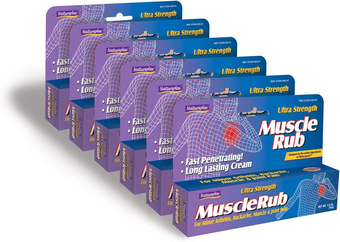 Natureplex Ultra Strength Muscle Rub 6 Pack Health