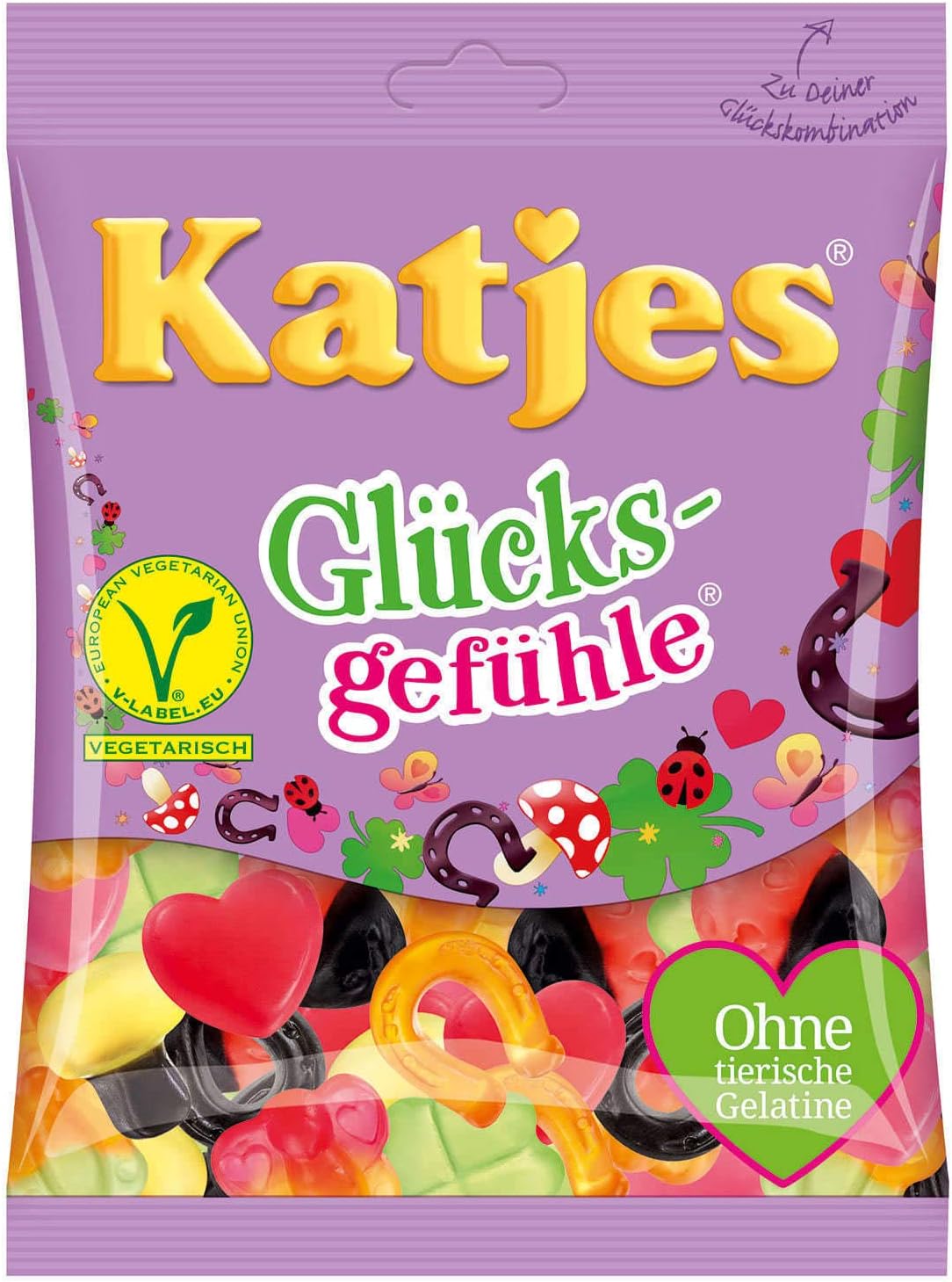 Katjes Feeling of Happiness Fruit Gum and Licorice (2 x 200g)