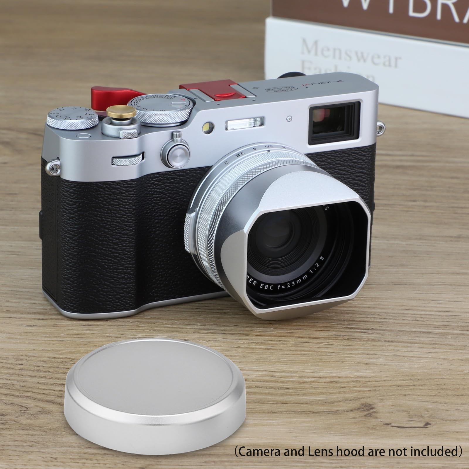 富士フイルム　X100T　レンズキャップ、フード、追加バッテリー１個付 Amazon | JJC バヨネット メタルスクエアレンズフード + フード