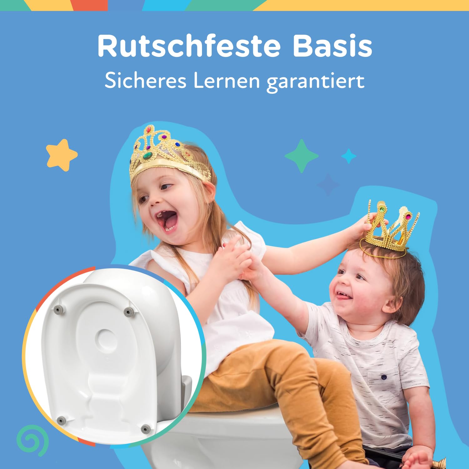 Nuby - My Real Potty - Baby-Töpfchen für Töpfchentraining – Töpfchen für Kinder mit Spülgeräusch & Batterien Inklusive – Kindertoilette ab 18 Monaten – Realistisches Baby WC Zum Üben – Weiss