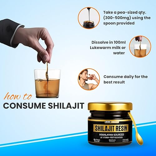 Miniatura 8 de Resina Shilajit pura del Himalaya 1.76 oz  Más de 85 minerales traza  Energía, resistencia y apoyo muscular  Suplemento natural para hombres y