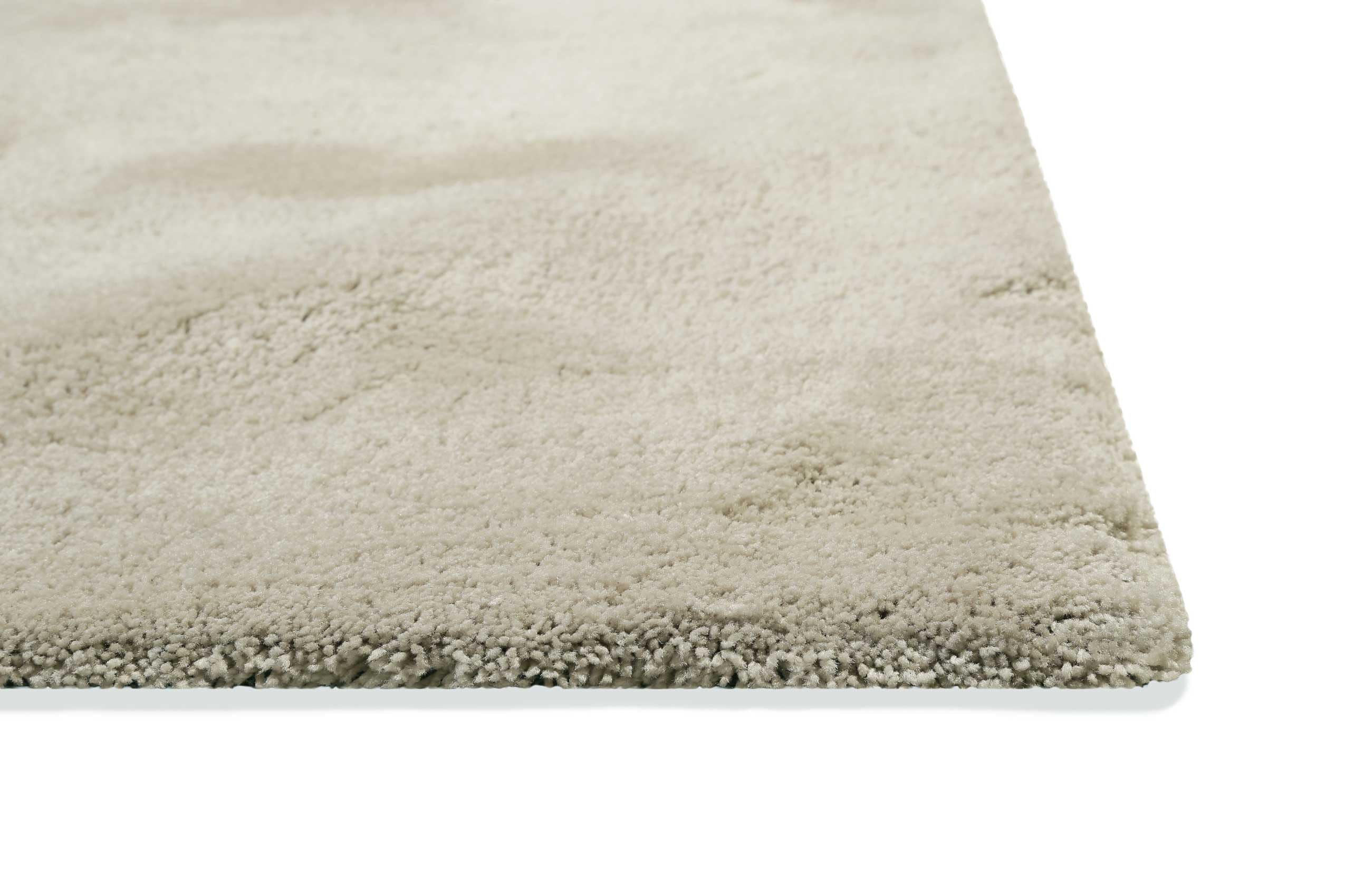 Wecon Home Emilia Hochflorteppich, 80 x 150 cm, Creme beige | moderner kuscheliger Hochflorteppich und -läufer für Wohnzimmer, Schlafzimmer, Flur und Kinderzimmer