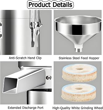 Electric Nut Butter Grinder Machine, 1100W High-Power Commercial Kitchen Appliance for Almonds, Cashews, and Peanuts