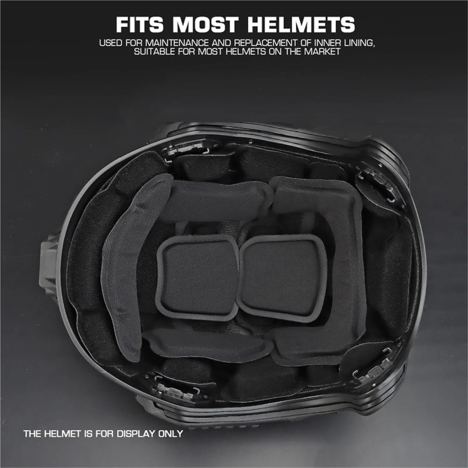 Universal Helm Pad Doppel-Schicht Innenfutter Memory Schwamm Puffer Pads for Airsoft Paintball Motorrad Reiten Helm Ausrüstung