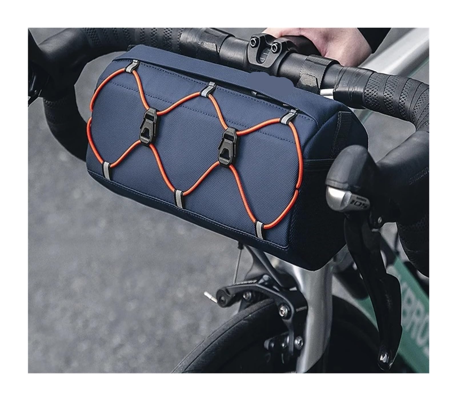 Borsa for trave anteriore for bici da 1 pezzo da 2,2 litri, | Trasporta il necessario for il ciclismo e le gite all'aperto.(Military Green)