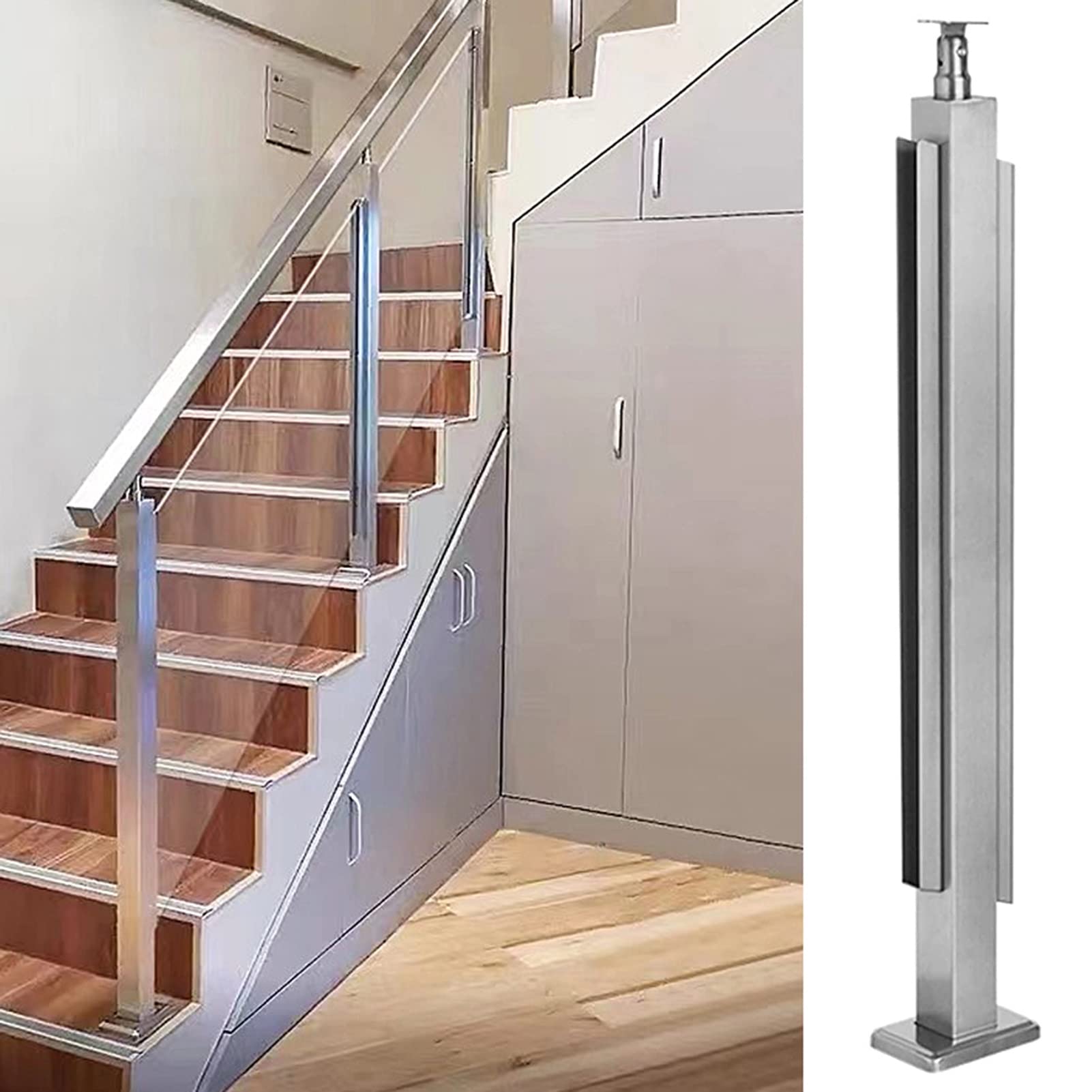 Collier de serrage en métal pour balustrade de terrasse et sécurisation d'escalier