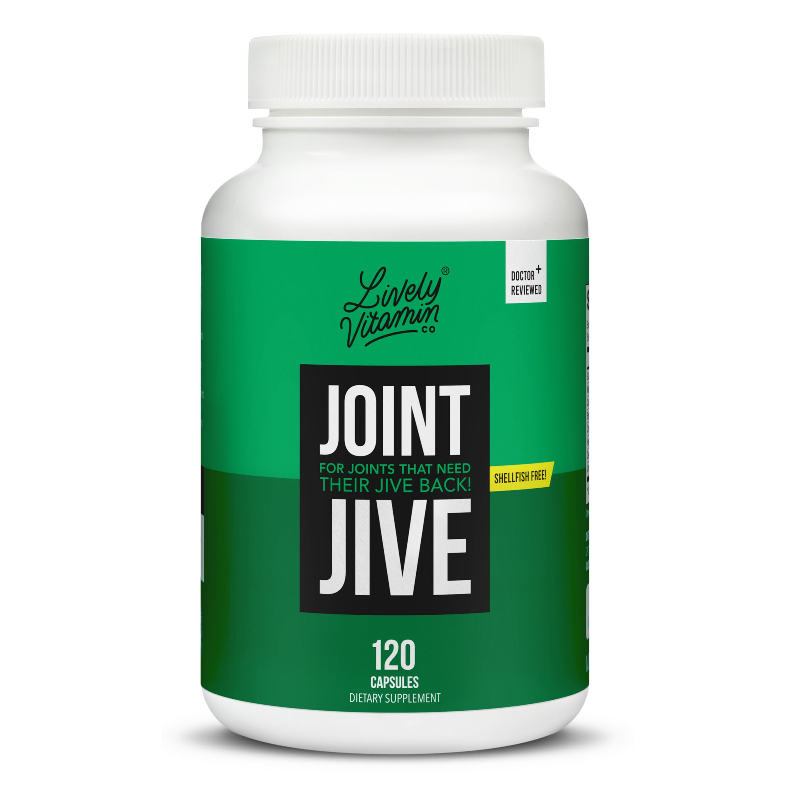 Amazon.com: LIVELY VITAMIN CO. Joint Jive - Lubricate Joints (Knee, Ankle, Neck, Shoulder, Back) - Collagen - Glucosamine - MSM - Quercetin - Chondroitin - Devils Claw - Shellfish-Free Formula - 120 Count : Health & Household Amazon.com: LIVELY VITAMIN CO. Joint Jive - Lubricate Joints (Knee, Ankle, Neck, Shoulder, Back) - Collagen - Glucosamine - MSM - Quercetin - Chondroitin - Devils Claw - Shellfish-Free Formula - 120 Count : Health & Household