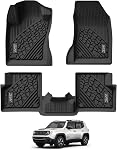 3W Floor Mats & Cargo Liner Fit for Honda CR-V 2017-2022, Honda CRV Accessories TPE All Weather Custom Fit Floor Liner and Cargo Mats in Upper Position, Black(NOT for Hybrid)