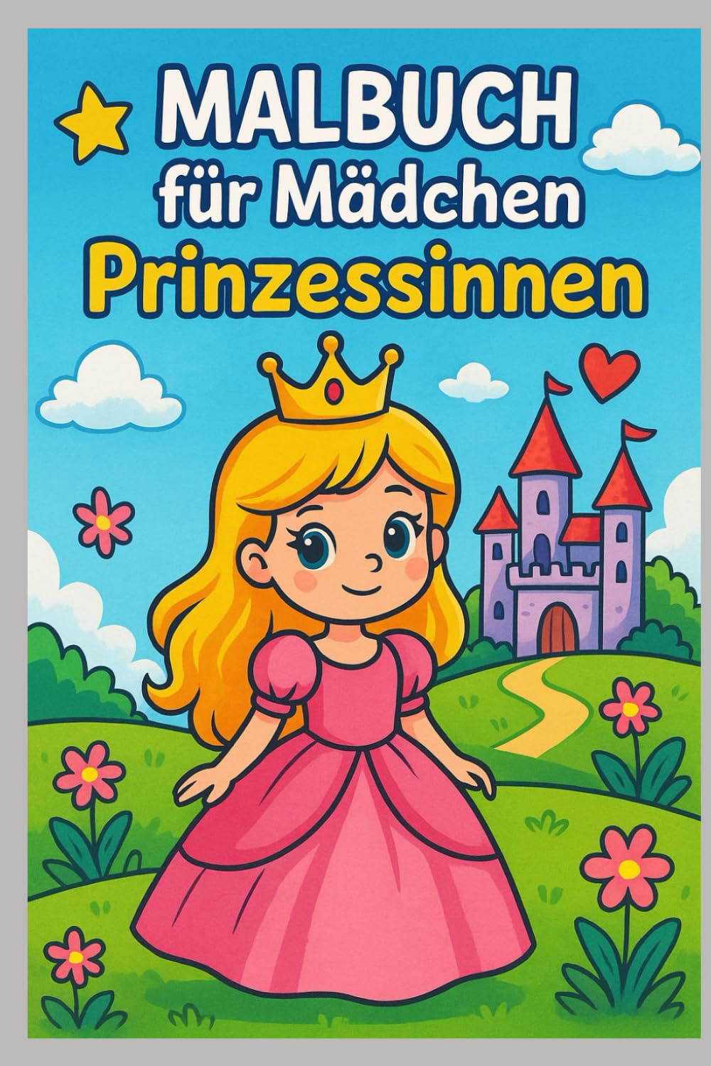 Prinzessinnen Malbuch: für Mädchen