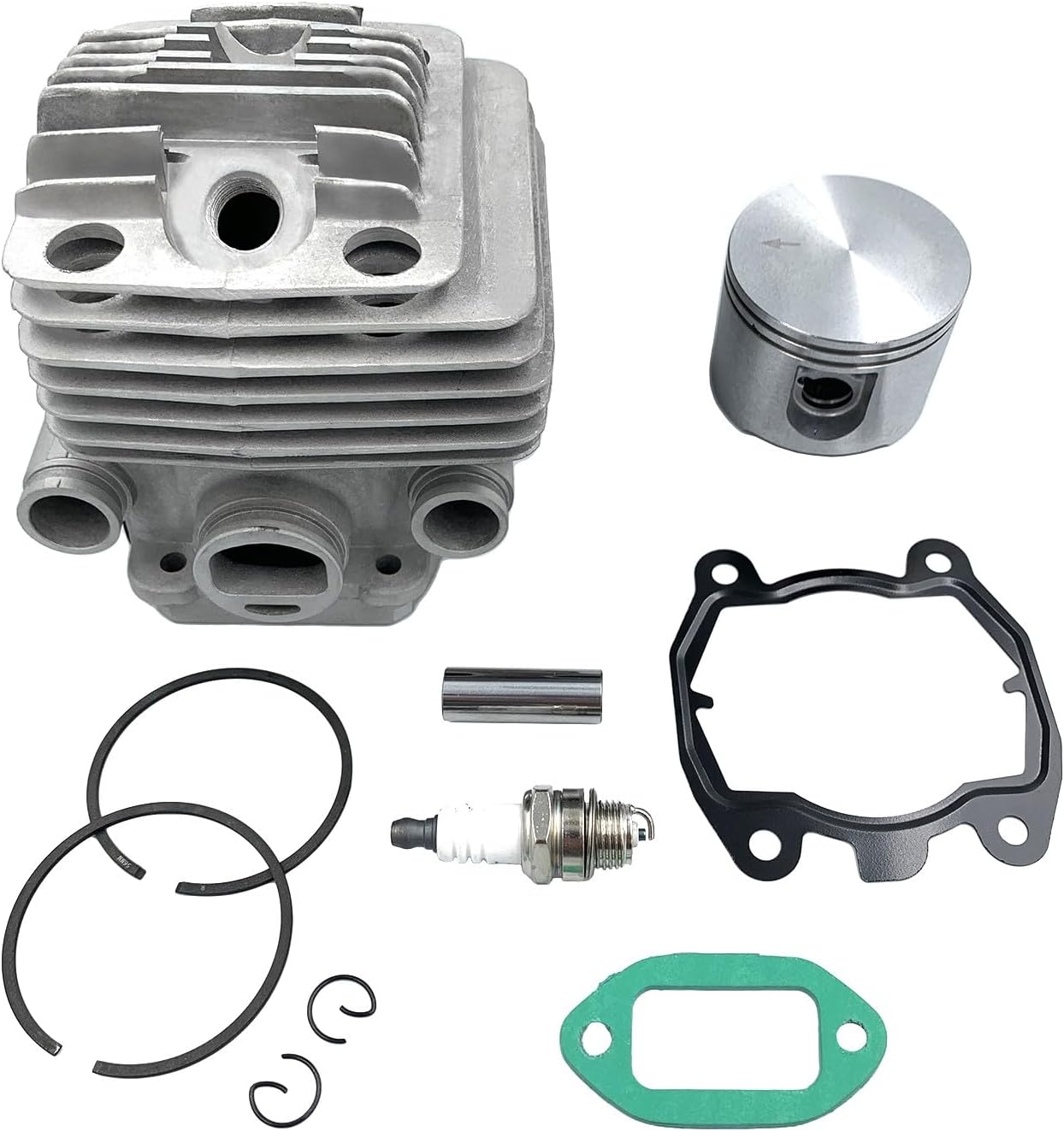 42240201205 Nikasil Cylinder Piston Gaskets Kit Compatible with STIHL TS700, TS800 Cut-Off Saws, Cylinder, Piston, Rings, Clips, gaskets & Spark Plug kit, Replace OEM 4224-020-1205