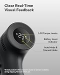 HOTO 16V Perceuse électrique sans brosse, 50 N·m Haute Torque avec Affichage intelligent en mode Auto et LED Lumière, 10 Des Bits, 5 Perceuses, 3/8.00 Keyless Chuck, deux modes de travail, parfait pour les réparations et les projets à domicile