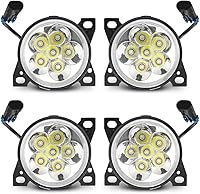 Vista 11 de FV 12 V LED antiniebla Kit de montaje para Peterbilt 579 587 Kenworth T660 resistente parachoques delantero conducción lámpara aluminio carcasa