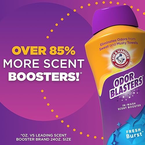 Miniatura 4 de ARM & HAMMER Odor Blasters - Potenciador de aroma en lavado, aroma fresco para lavandería, 45 onzas