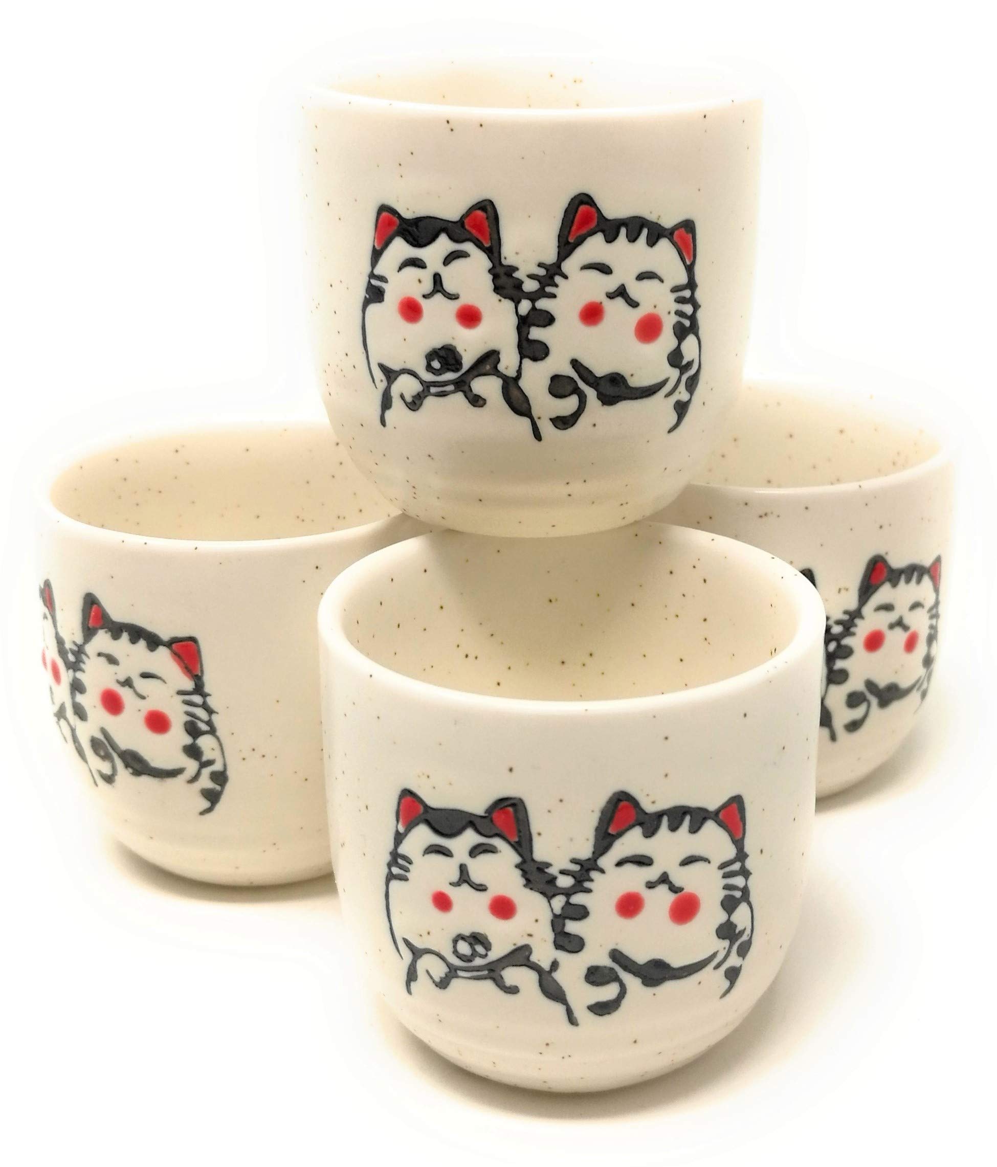 Cute Cat Sake Set - 5 Piece Japanese Drinking Set -4 Cute Cat Sake Set - 5 Piece Japanese Drinking Set -4