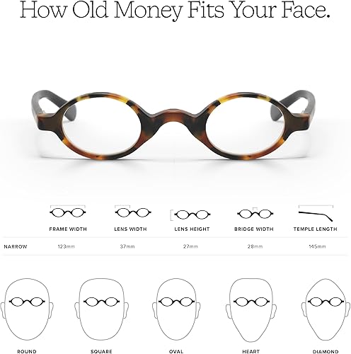 Miniatura 4 de eyebobs - Old Money  Gafas de lectura prémium para hombres y mujeres  Marco ovalado para caras estrechas  Disponible en 0.0x - 4.0x