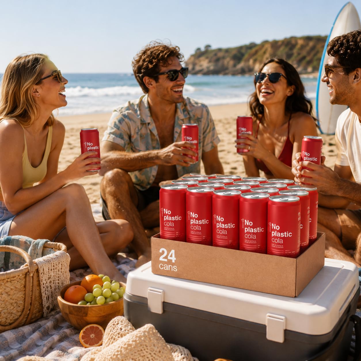 Ocean52 Cola-Erfrischungsgetränk, kein Kunststoff, regulär.
