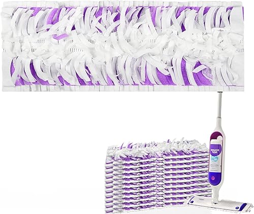 Paquete de 12 almohadillas desechables para trapeador Swiffer PowerMop multisuperficie, repuestos de almohadillas para limpieza de suelos