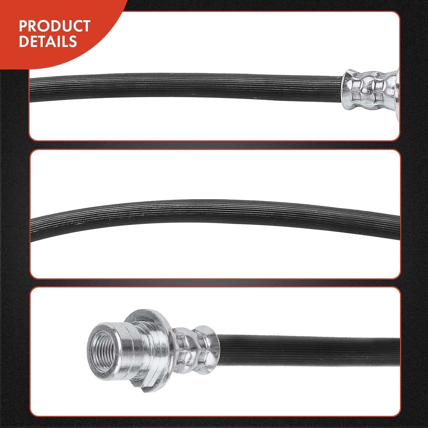 A-Premium Rear Passenger Brake Hydraulic Hose Compatible with Select Acura and Honda Models - ILX 2013-2015, Civic 2012-2015 - Replace# 01466TR0A50