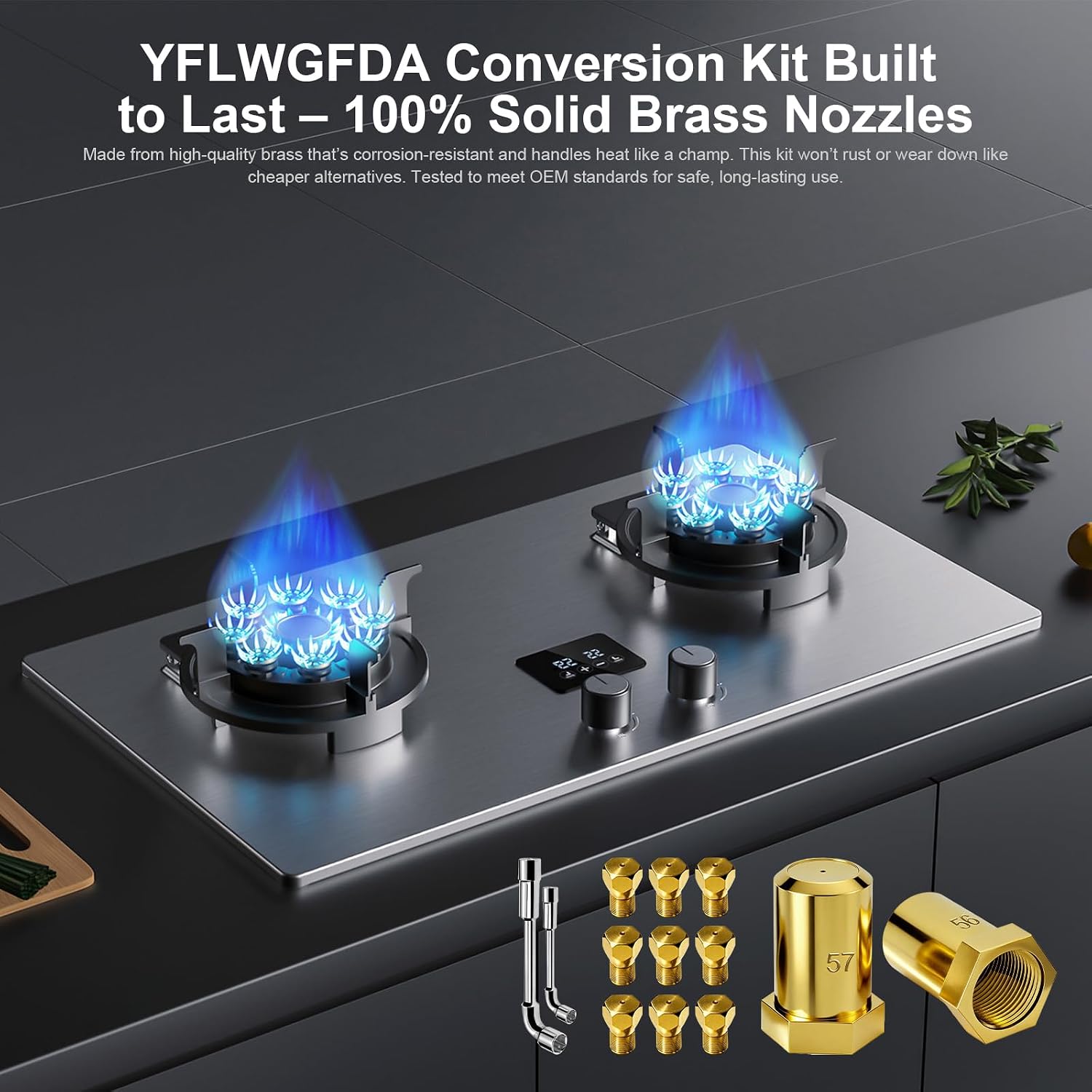 Conversion Kit Compatible with Frigidaire Range LP Conversion Kit,Natural Gas to Propane LPG Conversion Kit for Frigidaire Series Range, Replaces 4980407 316243720 316243721 AP7213138 A22390101.