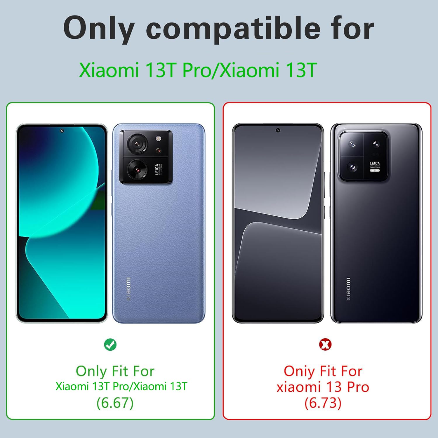 Cover per Xiaomi 13T Pro/ Xiaomi 13T, Custodia Flip Pelle Portafoglio, Magnetica Libro Slot Schede Xiaomi 13T Pro Cover, Silicone TPU Bumper Wallet Supporto Antiurto Case Per Xiaomi 13T Nero