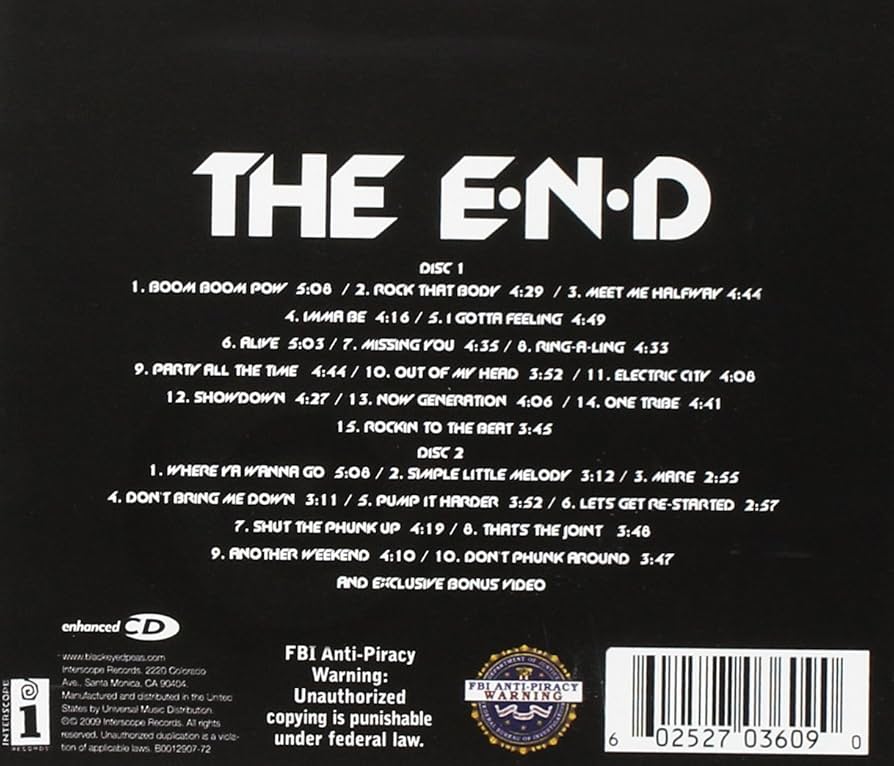 ⭐︎専用商品⭐︎The Black Eyed Peas / The E.N.D. BLACK EYED PEAS-The End: Amazon.ca: Music