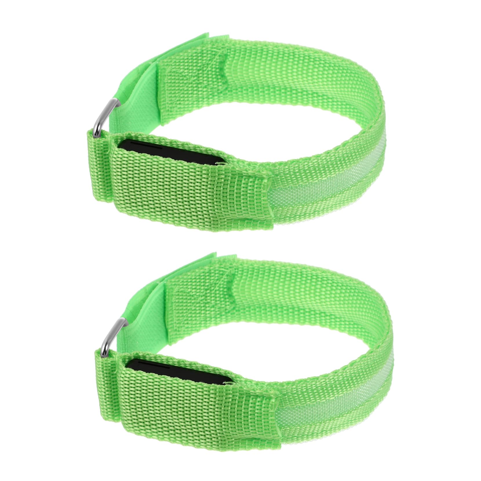 GOOHOCHY 2Pcs Luminous LED Running Armbands Stylish Glowing Bracelets for Night Safety Rechargeable Light Up Wristbands for Runners for Outdoor Activities and Events