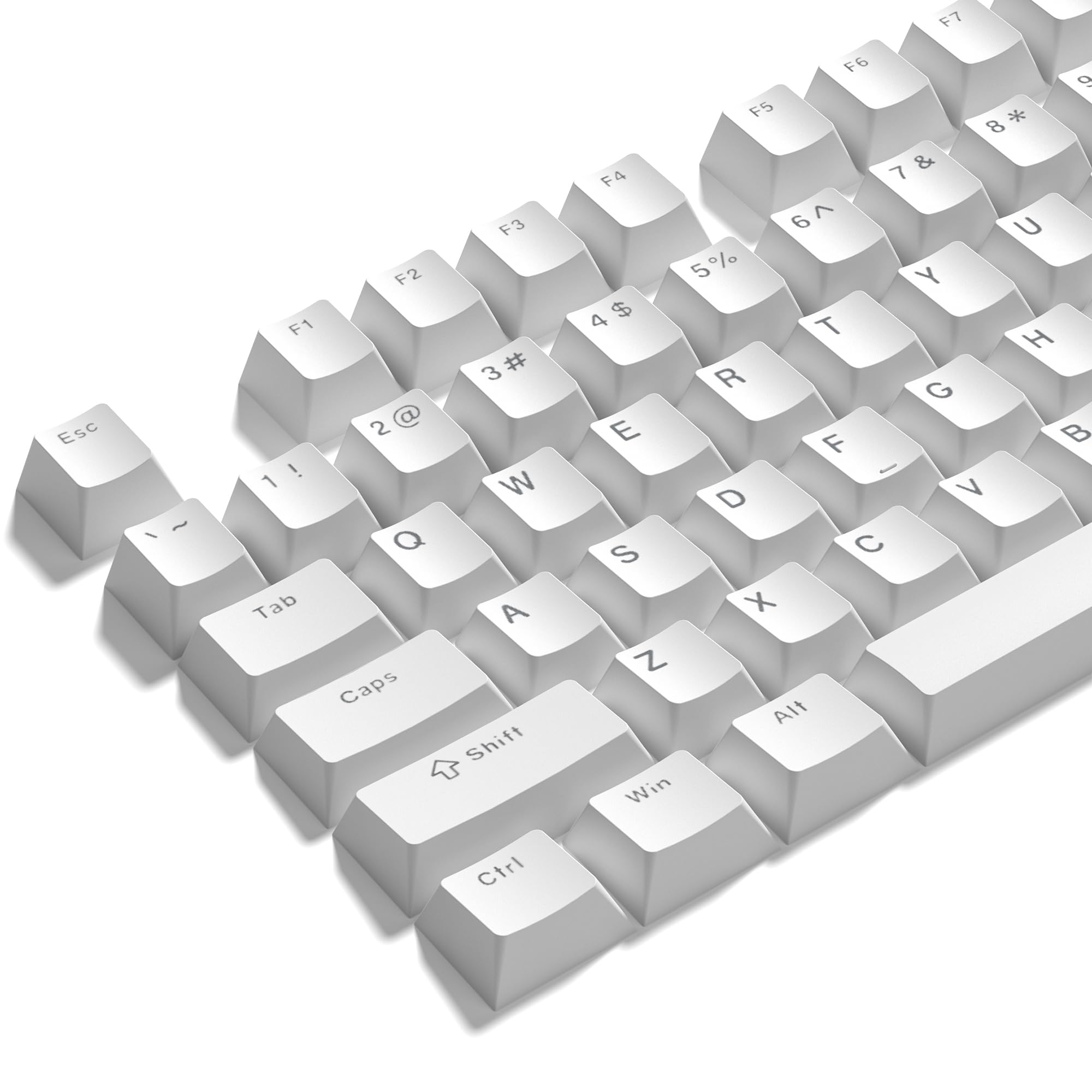Amazon | 122キー キーキャップ ダブルショット PBT 光透過 キー