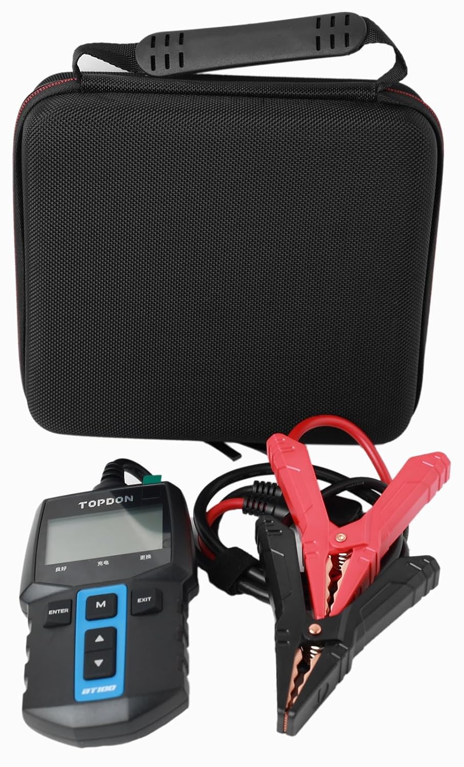 Protective Travel Carrying Case Compatible with TOPDON BT100 Car Battery 12V Alternator Load Tester 100-2000 CCA Automotive Alternator Cranking System Tester (Only Case)
