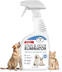 Eliminador de manchas e odores de animais de estimação de força profissional, removedor de odor de urina, limpador enzimático para urina de cães e gatos, eliminador de odores