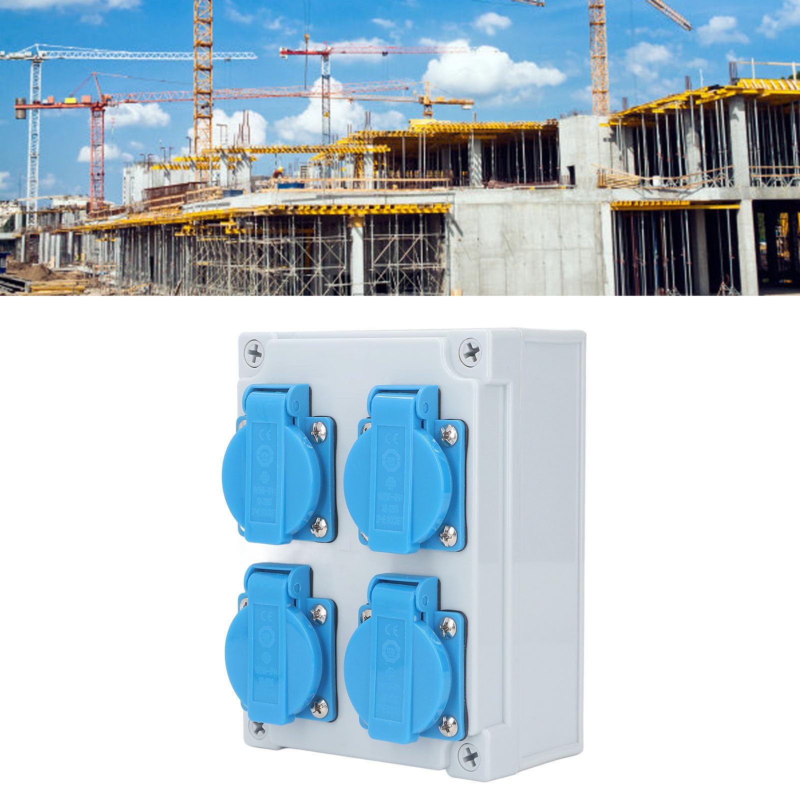 Tyenaza Presa a Muro, Distributore di Alimentazione da Edificio Impermeabile 4P IP44 per Giardino, Garage, Bagno 250 V 16a