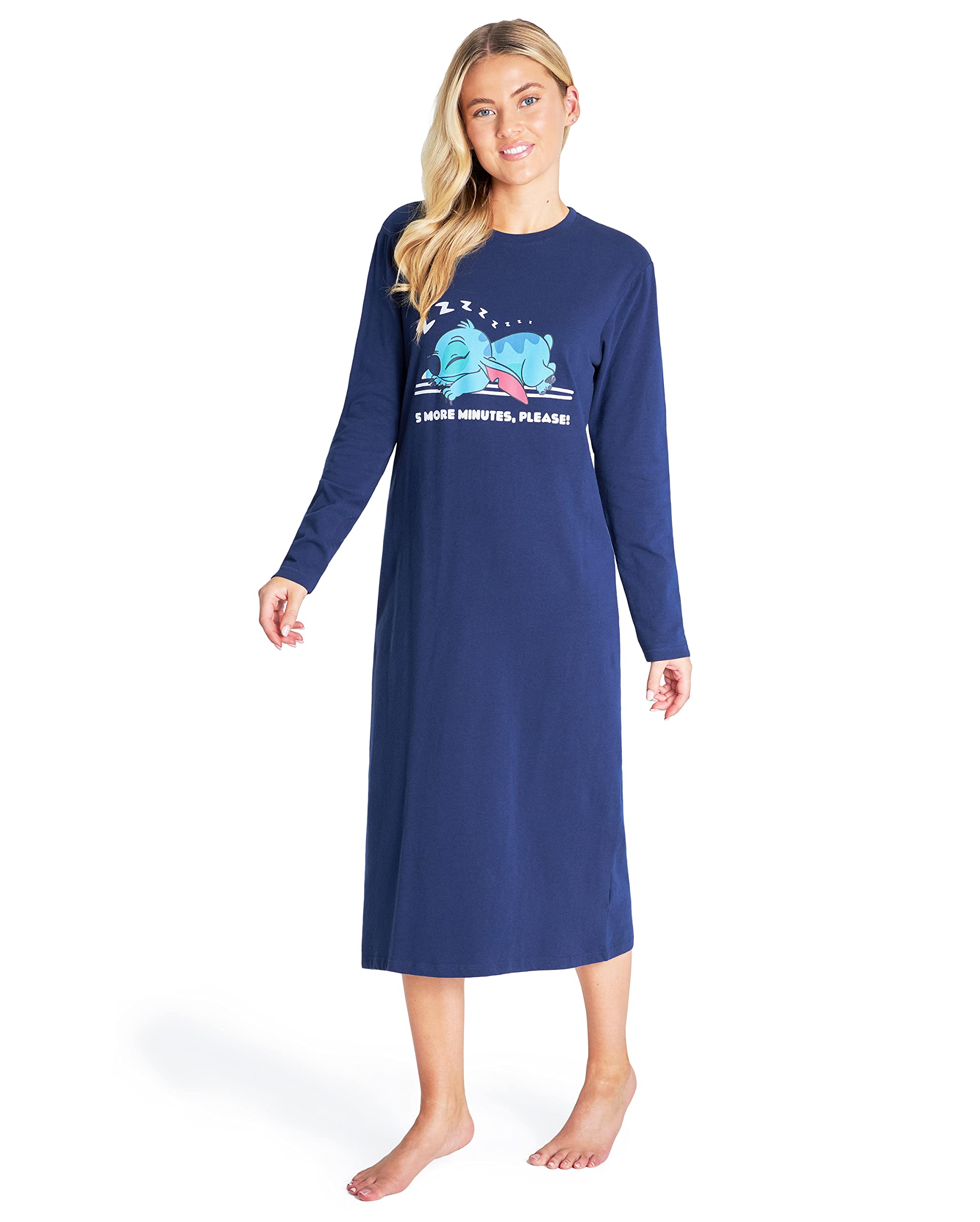Disney Camisón Mujer Dormir Stitch Mickey Minnie