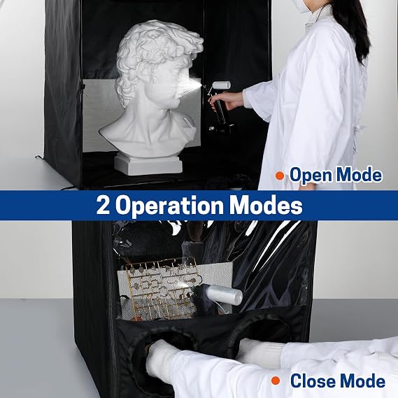 Portable Spray Booth, Hobby & Professional Spray Booths Small Cabin for Airbrush, Spray Tent for Spraying Models, Nail Art, Crafts, DIY Projects