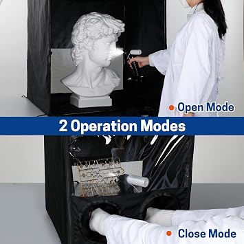 Portable Spray Booth, Hobby & Professional Spray Booths Small Cabin for Airbrush, Spray Tent for Spraying Models, Nail Art, Crafts, DIY Projects