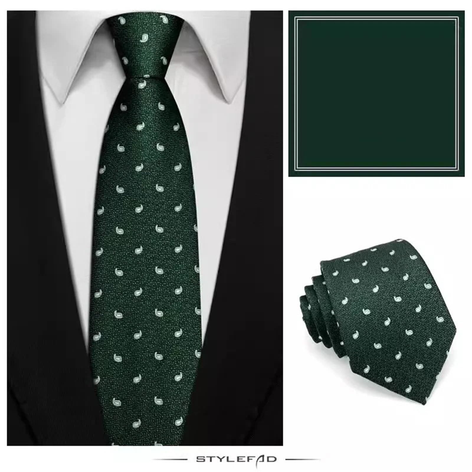 Corbata de 8CM for Hombre, Corbatas a Rayas for Hombre, Fiesta Tejida for Novio