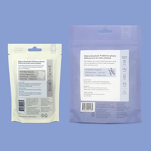 Miniatura 8 de Fresh Wave Paquetes y paquete de cápsulas para eliminar olores de lavanda (2) paquetes de 6 unidades (1) cápsulas