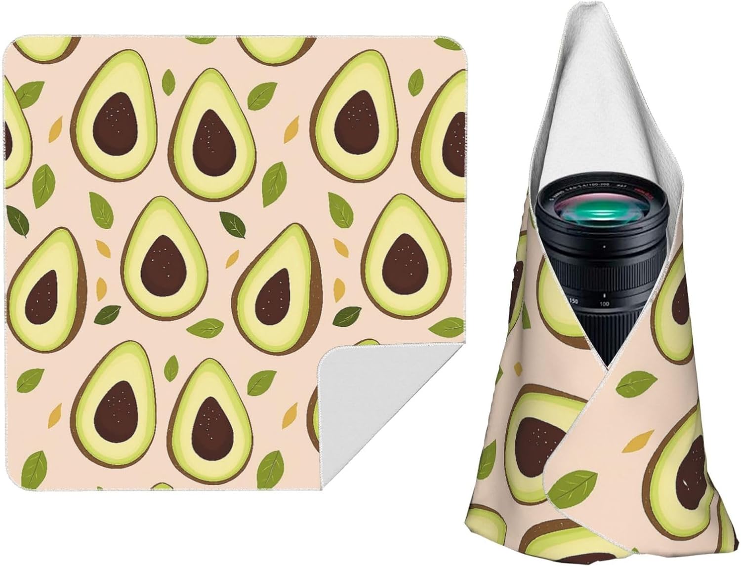 Cute Avocado and Leaves Self-Adhesive Magic Cloth