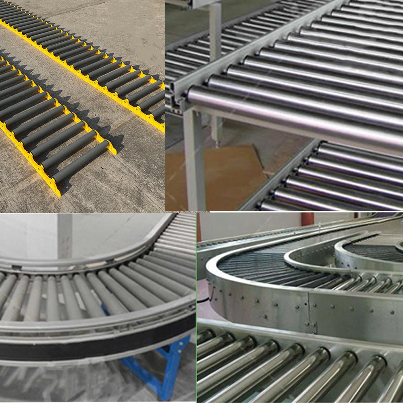 Trasportatore Rullo Rulli trasportatori in gomma, rullo trasportatore in acciaio diametro 25 32 50 60 MM, lunghezze personalizzate dei rulli e adatta a vari trasportatori specifici del progetto(Diam 6