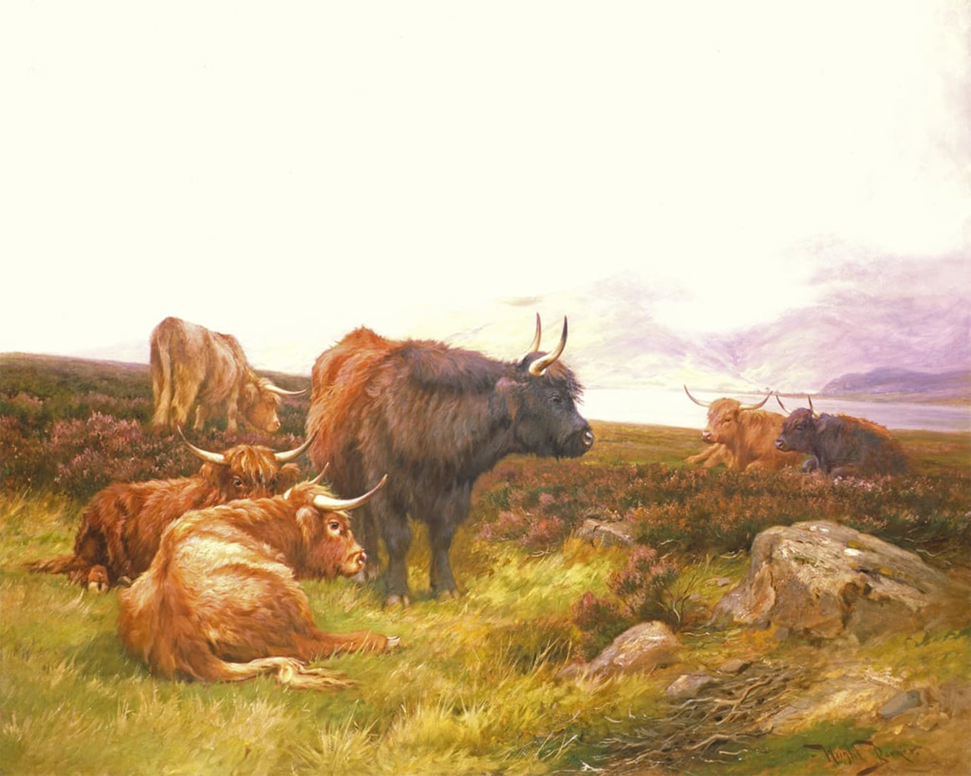 POSTERIIk Vintage Print Pop Art Landscape Artwork by Wright Barker Art Prints for Office Home Decor 60x90cm