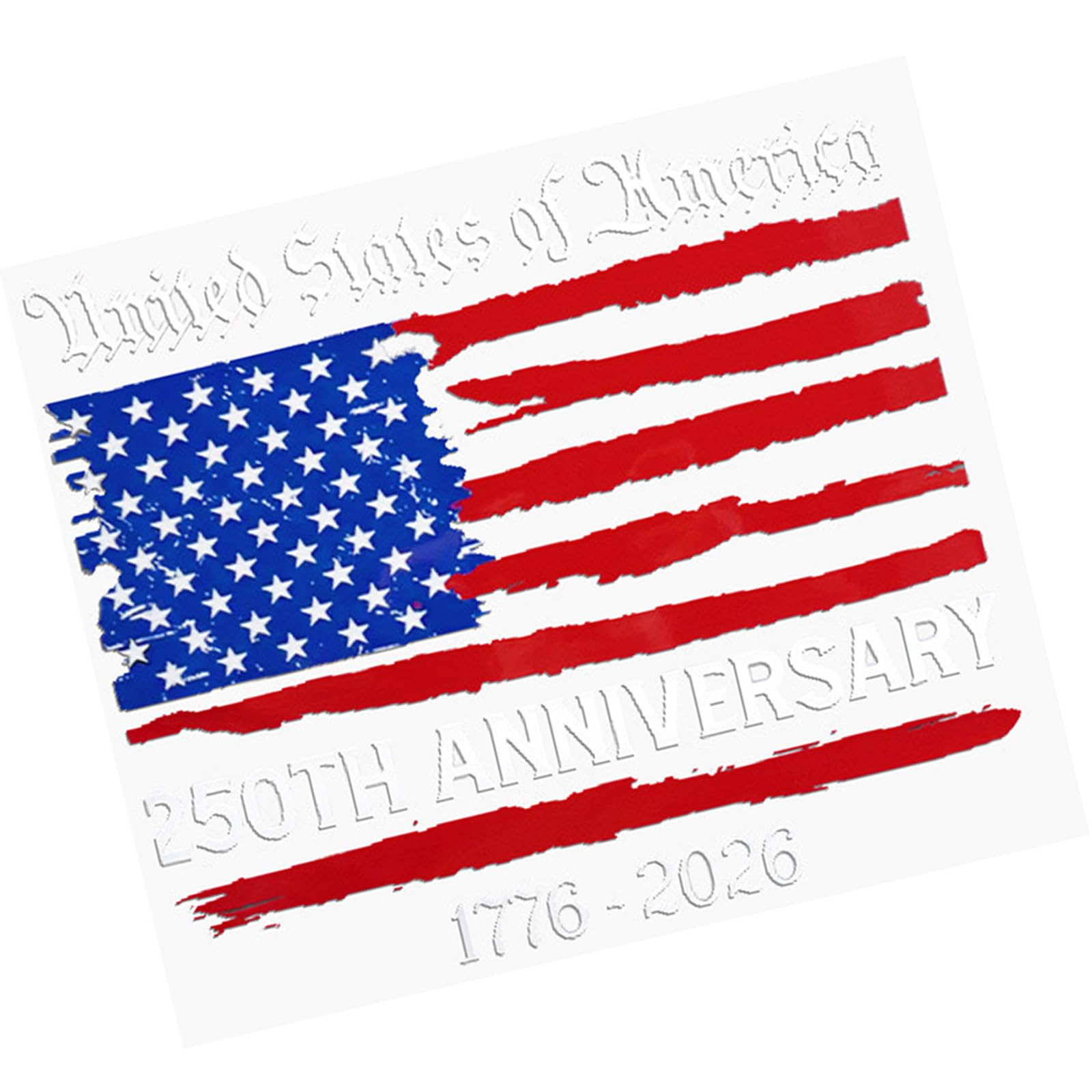Easy to Apply Removable Patriotics Decal for Wall Car and More Using Durability Waterproof Vinyls Construction Durability Decal