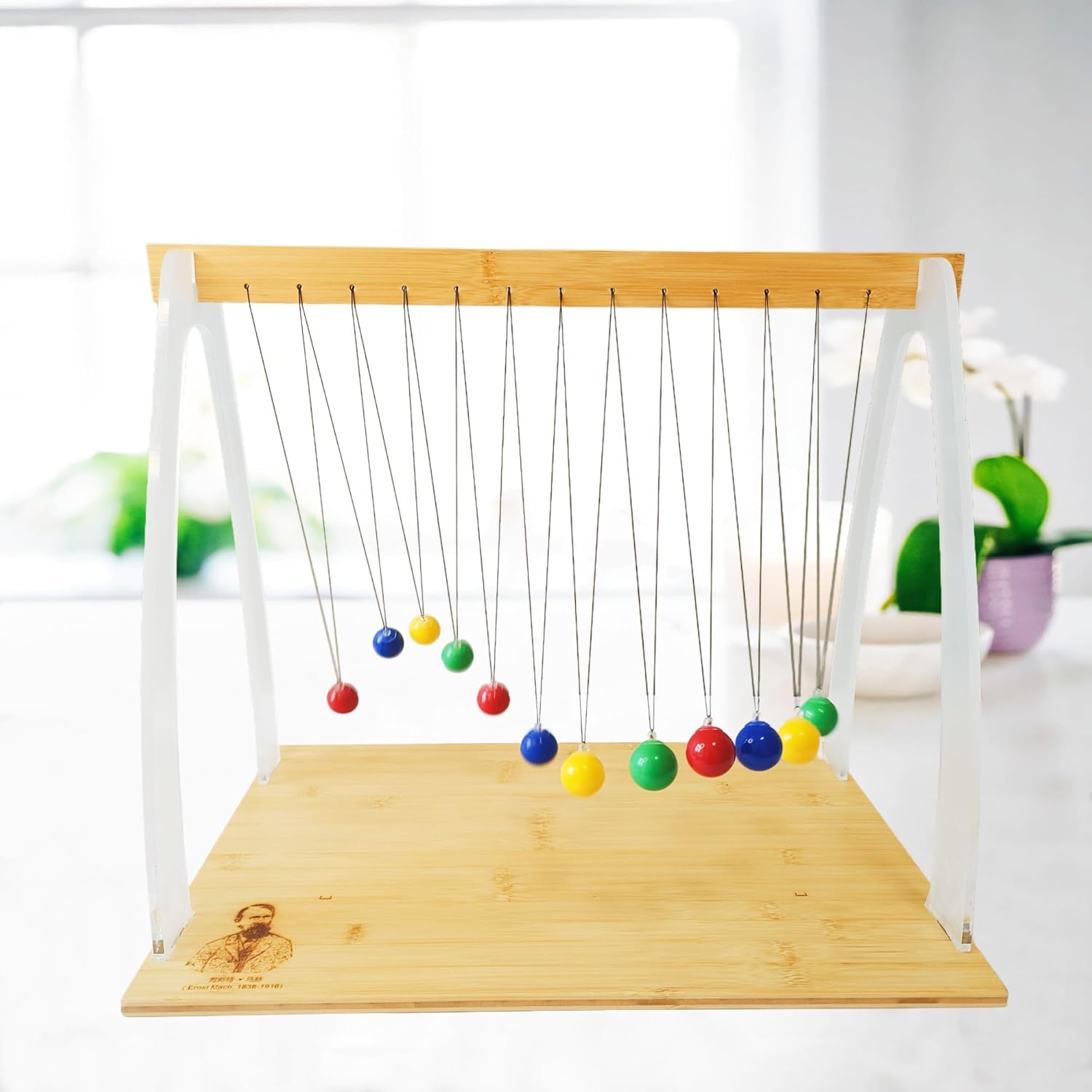 Newtons Cradle Pendulum Balls Cool Science Gadgets Kinetic Physics Toys Desktop Decorations